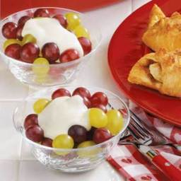 Cream-Topped Grapes Recipe
