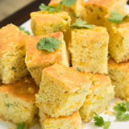 Creamed Cornbread with Jalapeno Butter