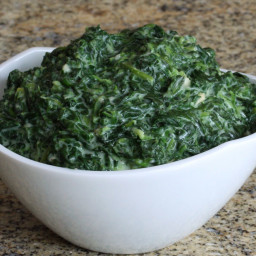 Creamed Spinach With Parmesan Cheese