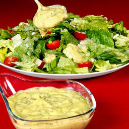 Creamy Avocado Basil Salad Dressing