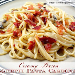 Creamy Bacon Spaghetti Pasta Carbonara