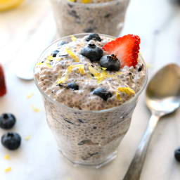 Creamy Blueberry Chia Seed Pudding