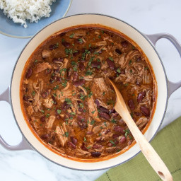 Creamy Braised Pork and Bean Stew With Cinnamon, Fennel, and Onion