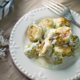 Creamy Brussel Sprouts Au Gratin
