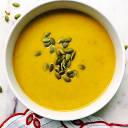 Creamy Butternut Squash, Apple, and Sage Soup