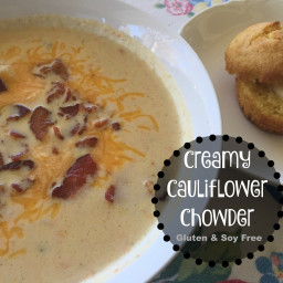 Creamy Cauliflower Chowder (Gluten and Soy Free)