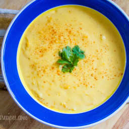 Creamy Cheddar Potato Soup #SundaySupper