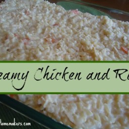 Creamy Chicken and Rice Casserole (with no cream soups!)