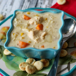 Creamy Chicken Potato Soup in the Crock Pot