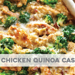 Creamy Chicken Quinoa and Broccoli Casserole