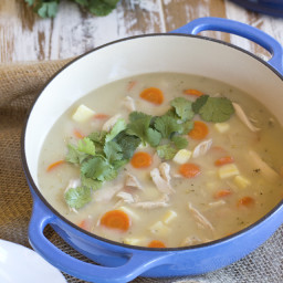 Creamy Chicken Soup {AIP, Whole30, Coconut Free}
