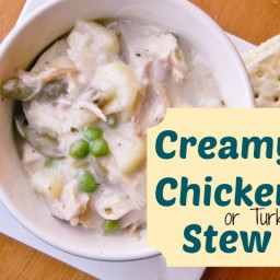 Creamy Chicken Stew or Leftover Stew