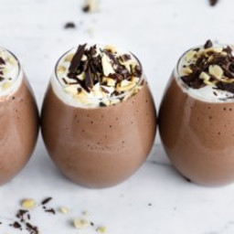 creamy chocolate and peanut butter chia pudding