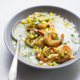 Creamy Coconut Curry with Shrimp and Corn