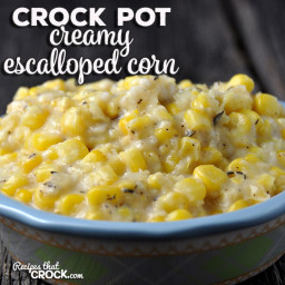 Creamy Crock Pot Escalloped Corn