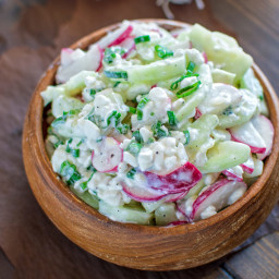 Creamy Cucumber-Radish Salad