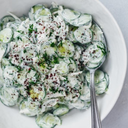 Creamy Cucumber Salad Recipe With Yogurt