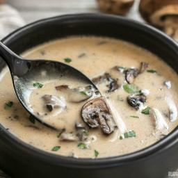 Creamy Garlic Mushroom Soup