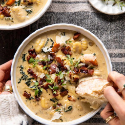 Creamy Gnocchi Soup with Rosemary Bacon