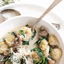 Creamy Gnocchi with Mushrooms and Spinach