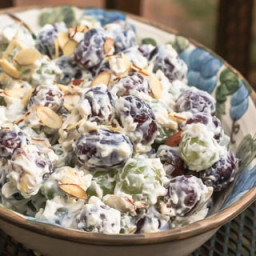 Creamy Grape Salad with Almonds