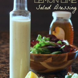 Creamy Greek Yogurt Honey Lemon Lime Salad Dressing