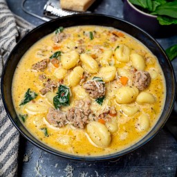 Creamy Italian Sausage Gnocchi Soup – Skinny Spatula