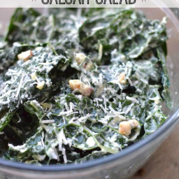 Creamy Kale Caesar Salad