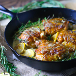 Creamy Lemon and Herb Chicken Thighs