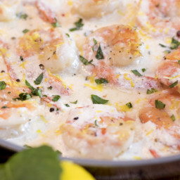 Creamy Lemon Garlic Shrimp