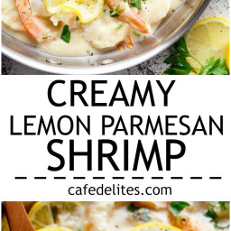 Creamy Lemon Parmesan Shrimp