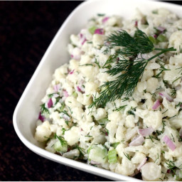 Creamy, Low-Carb Cauliflower Potato Salad