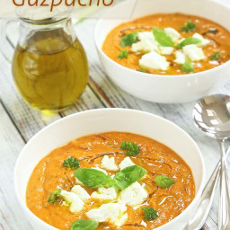 Creamy Low-Carb Red Gazpacho