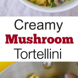 Creamy Mushroom Tortellini