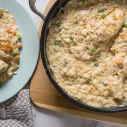 Creamy One Pan Chicken Risotto