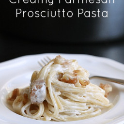 Creamy Parmesan Prosciutto Pasta