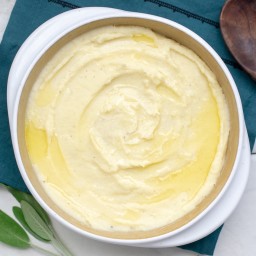Creamy Parsnip Puree with Garlic and Sage Butter