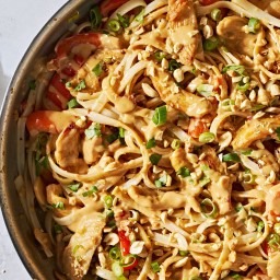 Creamy Peanut-Lime Chicken With Noodles