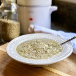 Creamy Potato and Mushroom Lentil Soup