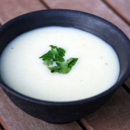 Creamy Potato Leek Soup (without the cream!)