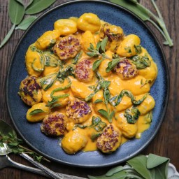 Creamy Pumpkin Gnocchi with Spinach and Sausage (30-Minute, One-Pan)