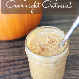 Creamy Pumpkin Spice Overnight Oatmeal
