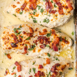 Creamy Ranch Baked Chicken with Bacon