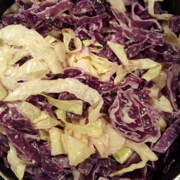 Creamy Red And Green Cabbage