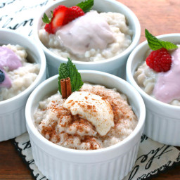 Creamy Rice Pudding with Yogurt (Dairy-free, Gluten-free, Vegan)