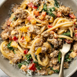 Creamy Sausage and Peppers Pasta