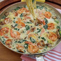 Creamy Shrimp and Zoodles