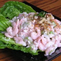 Creamy Shrimp Salad On Romaine