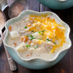 Creamy Slow Cooker Chicken and Potato Soup