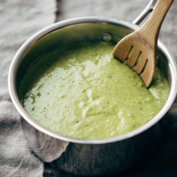 Creamy Spinach and Roasted Poblano Sauce
